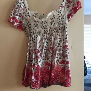 Floral Peasant Blouse